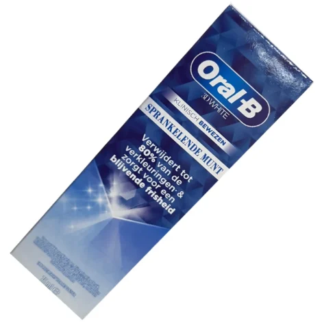 خمیردندان اورال بی OralB مدل تری دی وایت SPRANKELENDE MUNT