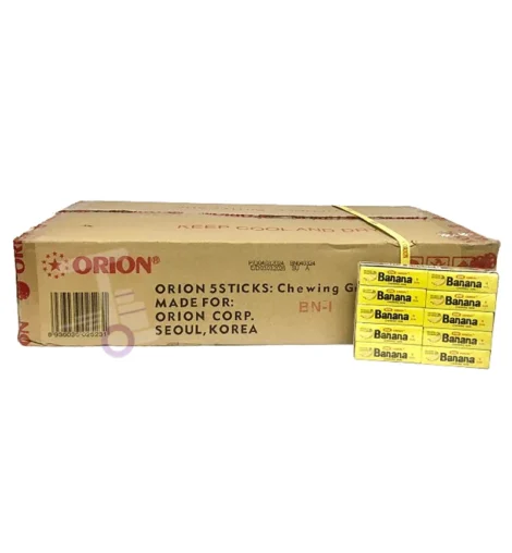 آدامس موزی اوریون ORION اصل بسته 20 عددی