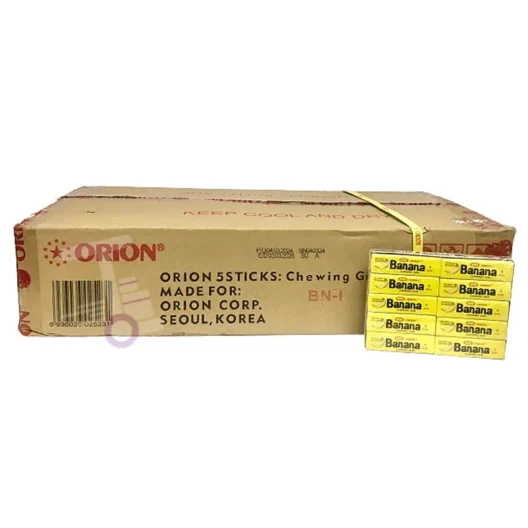 آدامس موزی اوریون ORION اصل بسته 20 عددی